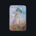 Tapete De Banheiro Claude Monet - Mulher com Parasol virada para a di<br><div class="desc">Estudo de uma Figura ao ar livre,  também conhecida como Mulher com Parasol/Guarda-chuvas virada para a direita. Por Claude Monet em 1886.</div>