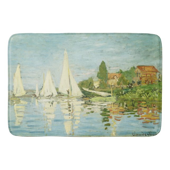 Tapete De Banheiro Claude Monet. Regattas em Argenteuil (Frente)