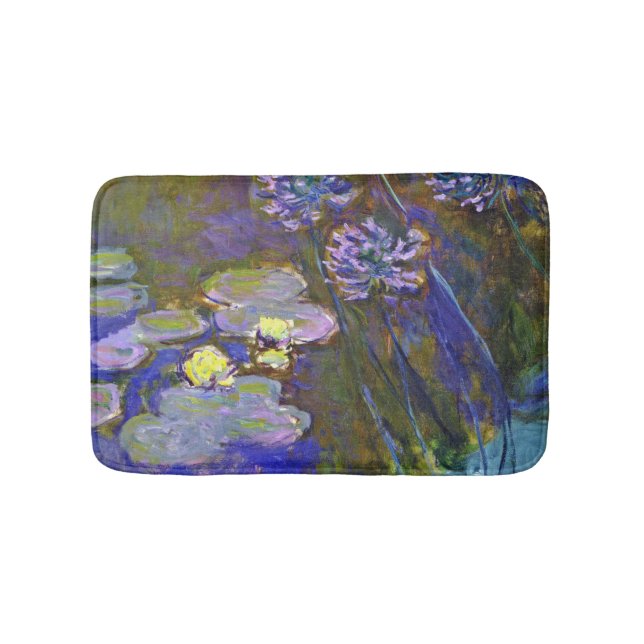 Tapete De Banheiro Claude Monet Water Lily Agapanthus (frente)