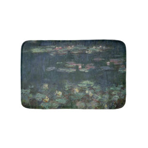 Tapete De Banheiro Claude Monet Waterlilies: Reflexões verdes
