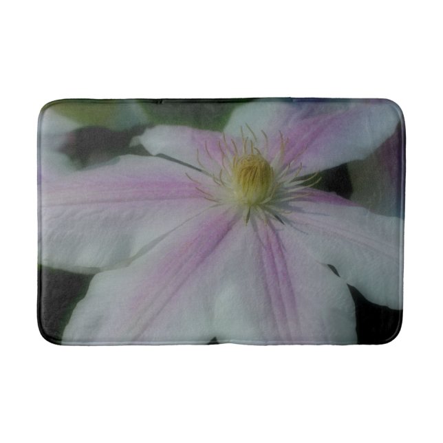 Tapete De Banheiro Clematis Flower Close (Flor) (Frente)