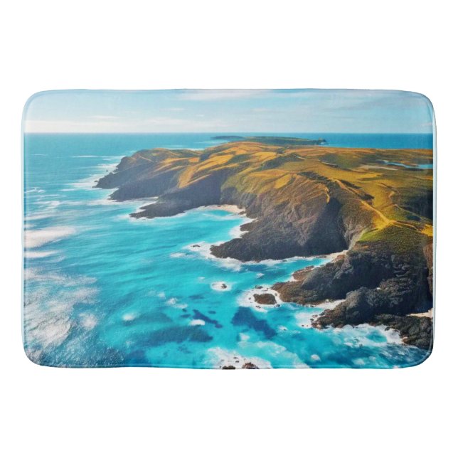 Tapete De Banheiro Clipes Oceânicos: Curta Selvagem (Frente)