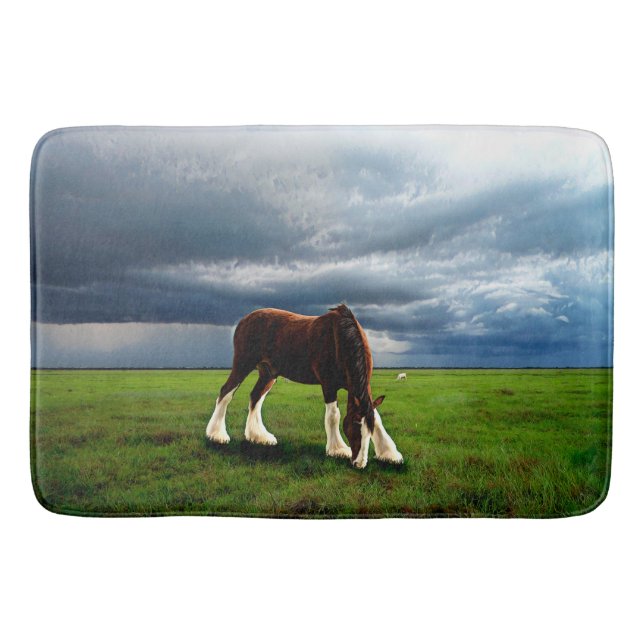 Tapete De Banheiro Clydesdale Storm (Frente)