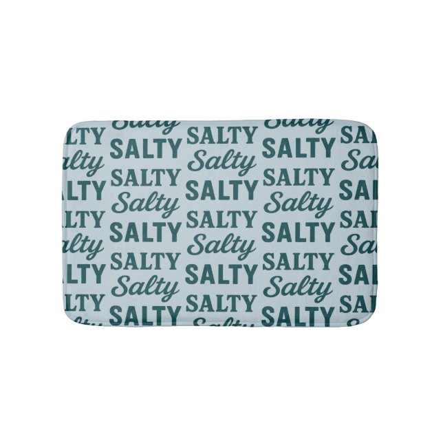 Tapete De Banheiro Coastal Blue Salty Life | Graphic Nautical Beach (frente)