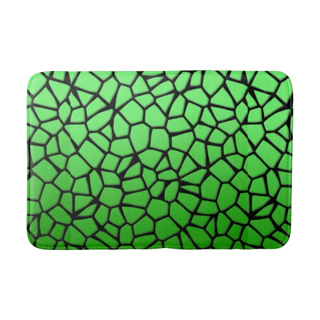 Tapete De Banheiro Cobblestone Verde (Frente)