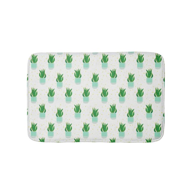 Tapete De Banheiro Cobra de planta de Sansevieria Potted (frente)