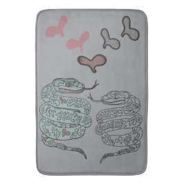 Tapete De Banheiro Cobra impressão Bath Mat