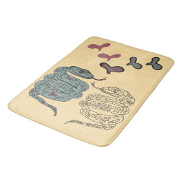 Tapete De Banheiro Cobra impressão Bath Mat