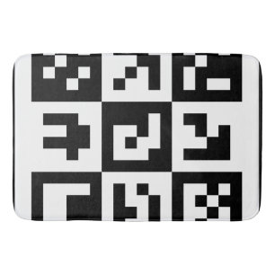 Tapete De Banheiro código qr