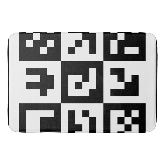Tapete De Banheiro código qr (Frente)