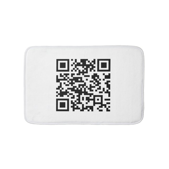 Tapete De Banheiro Código QR Criado instantaneamente (digitando seu U (frente)