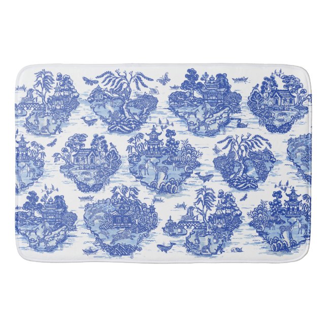 Tapete De Banheiro Coelho Selvagem Raposa Raposa Raposa Pássaro Arte  (Frente)