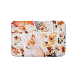 Tapete De Banheiro Colagem de 9 Fotos Personalizadas Simples Modernas