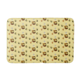 Tapete De Banheiro Colcha de Banho Abelha Mel Cute com Mel Doce