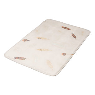 Tapete De Banheiro Coleção Boho Popular de Luxo Feathers