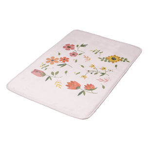 Tapete De Banheiro coleção de flores