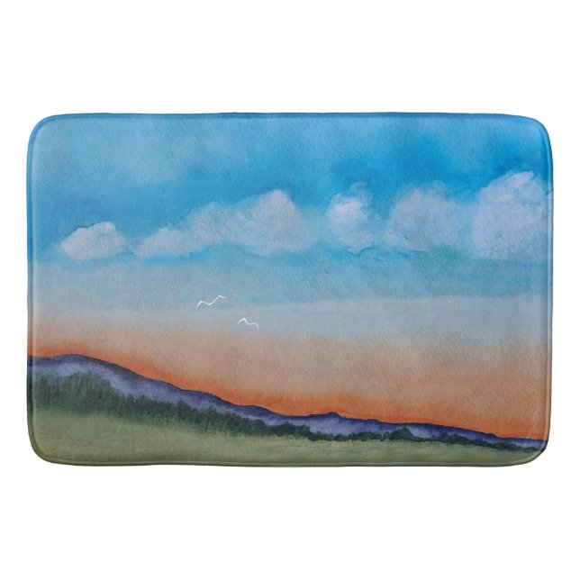 Tapete De Banheiro Colinas Graceful Gloing (Frente)