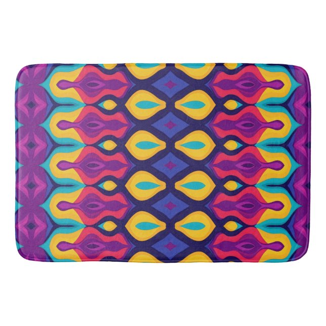 Tapete De Banheiro Colírio de Pop para Retro Negrito (Frente)