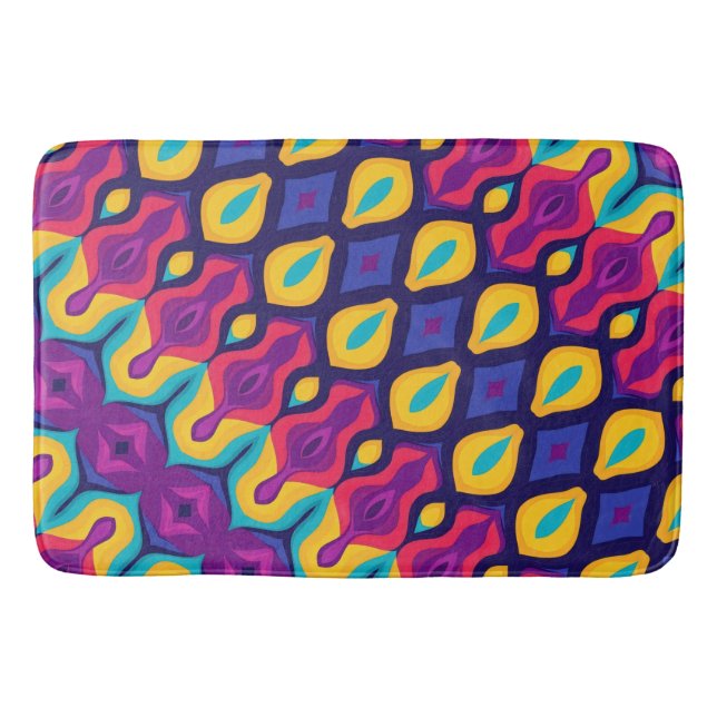 Tapete De Banheiro Colírio de Pop para Retro Negrito (Frente)