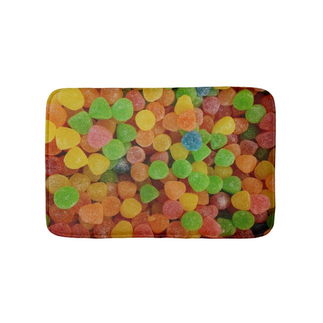 Tapete De Banheiro Colorful Gumdrops Candy (frente)