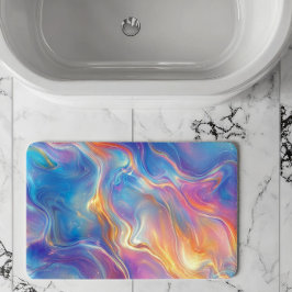 Tapete De Banheiro Colorful opal swirly flowing marble texture