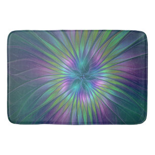 Tapete De Banheiro Colorida Shiny Fantasy Flor Abstrato Arte Fractal