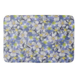 Tapete De Banheiro Columbines Padrão Sem Costura