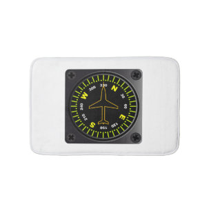 Tapete De Banheiro Compass da aeronave