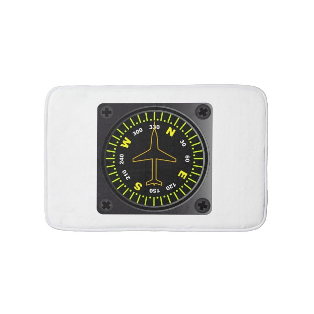 Tapete De Banheiro Compass da aeronave (frente)