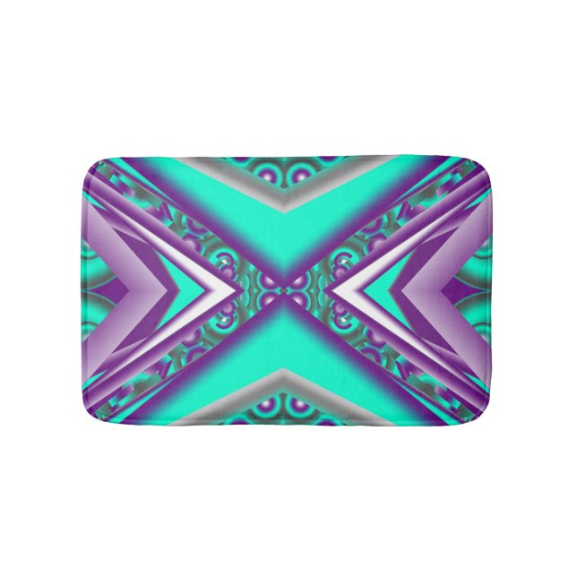 Tapete De Banheiro Concentrado Circulado Até O Ponto Abstrato (frente)