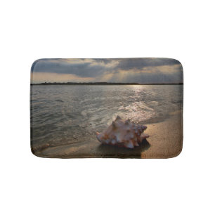 Tapete De Banheiro Conch Shell na praia St Augustine, Fl