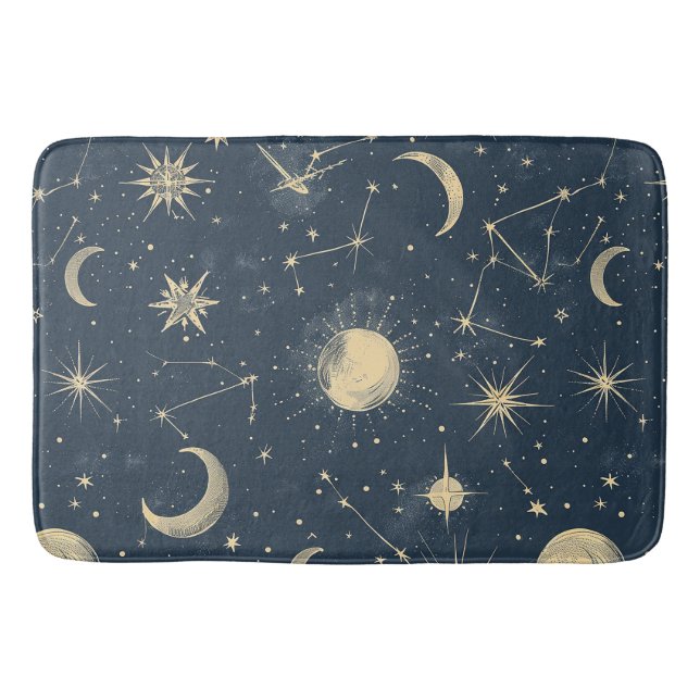 Tapete De Banheiro Constelação Celestial - Noite Estelar (3) (Frente)