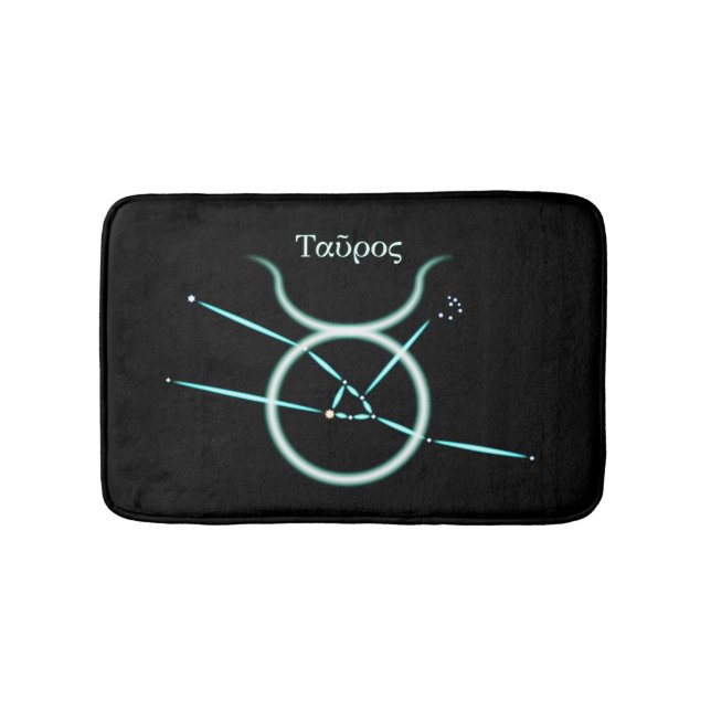Tapete De Banheiro Constelação de Zodiac Taurus Bath Mat (frente)