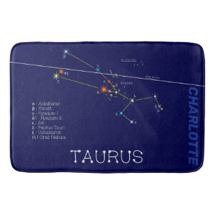 Tapete De Banheiro Constelação de Zodíaco Taurus