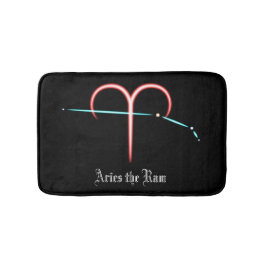 Tapete De Banheiro Constelação Zodiac Aries Bath Mat