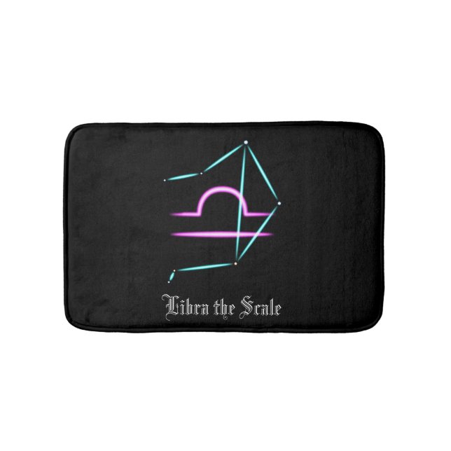 Tapete De Banheiro Constelação Zodiac Libra Bath Mat (frente)