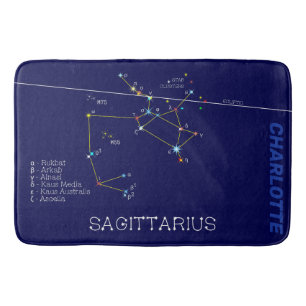 Tapete De Banheiro Constelação Zodiac Sagittarius
