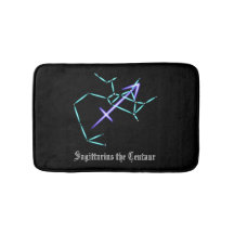 Constelação Zodiac Sagittarius Bath Mat