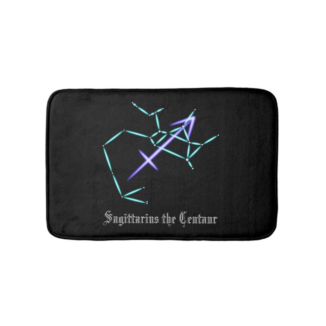 Tapete De Banheiro Constelação Zodiac Sagittarius Bath Mat (frente)