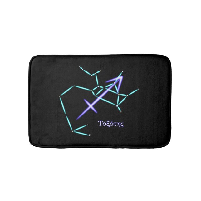 Tapete De Banheiro Constelação Zodiac Sagittarius Bath Mat (frente)