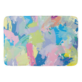 Tapete De Banheiro Contemporâneo de Abstrato de arte feliz no dia