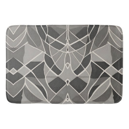 Tapete De Banheiro Contemporâneo Elegante Geométrico de Cinzas Minima