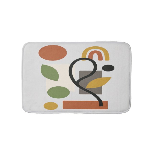 Tapete De Banheiro Contemporary Botanical Geometry  (frente)