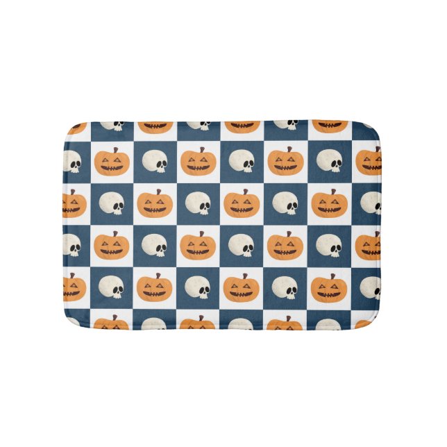 Tapete De Banheiro Controlo de Skulls e de Pumpkins (frente)