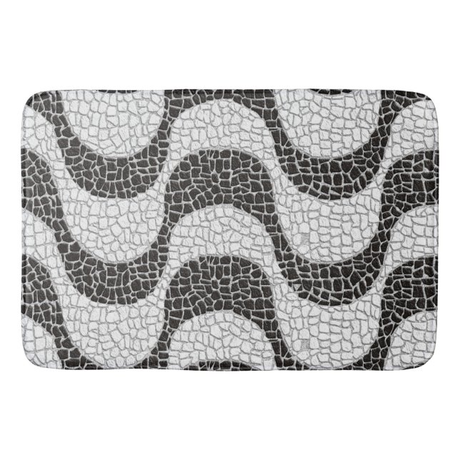 Tapete De Banheiro Copacabana Sidewalk Brazilian pattern (Frente)