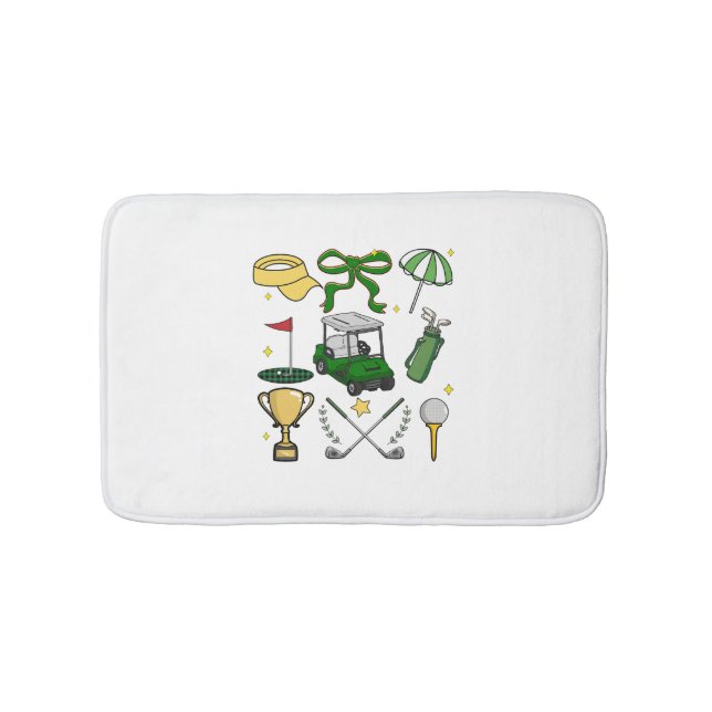 Tapete De Banheiro Coquette de golfe de pré-disquete (frente)