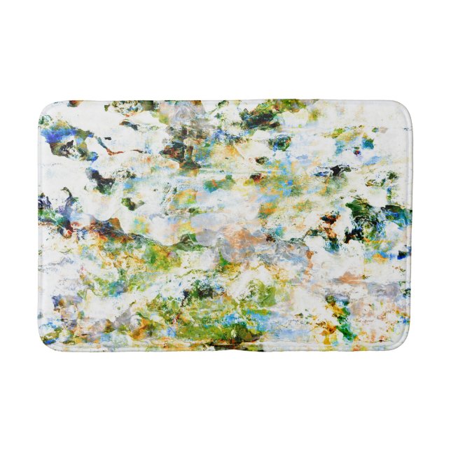 Tapete De Banheiro Cor da água, design gráfico ruidoso (Frente)