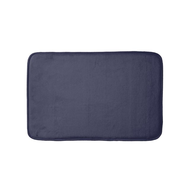 Tapete De Banheiro Cor da Tendência - Marinho Blue Bath Mat (frente)