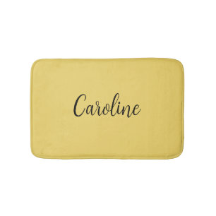 Tapete De Banheiro Cor da Tendência Nome Amarelo Suave Bath Mat