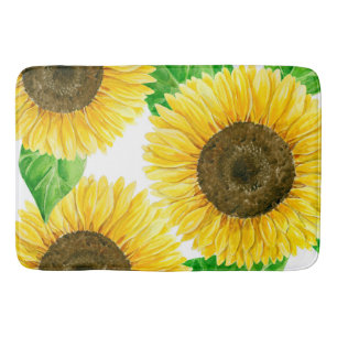 Tapete De Banheiro Cor d'água do Sunflower